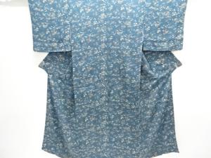 大正ロマン　紋錦紗草花模様着物